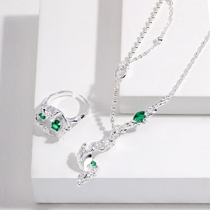 Zircon Inaid Jewelry Set