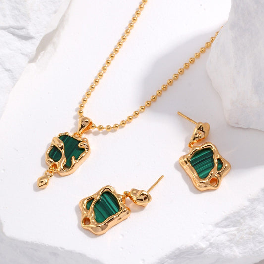 Malachite Jewelry Set Ⅲ