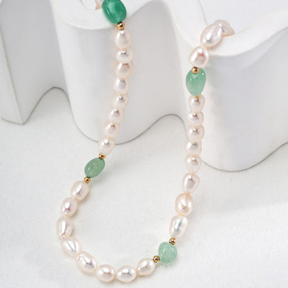 Pearl＆Jasper Necklace