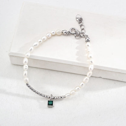 Green Zircon Pendant Jewelry Set