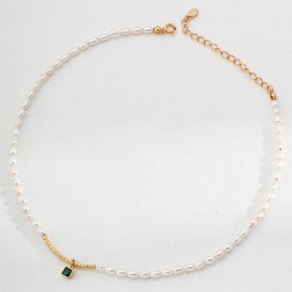 Green Zircon Pendant Jewelry Set