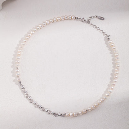 Pearl＆Zircon Necklace