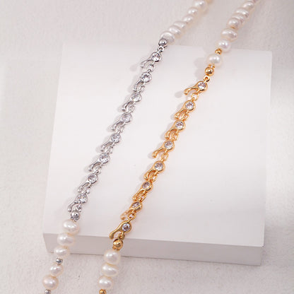 Pearl＆Zircon Necklace