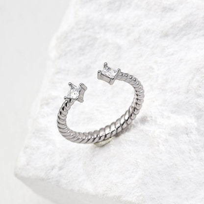 Zircon Inlaid Ring Ⅰ