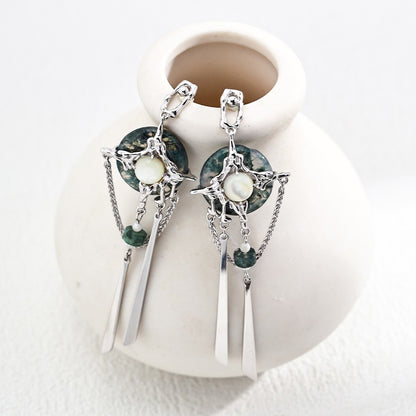Moss Agate Earrings