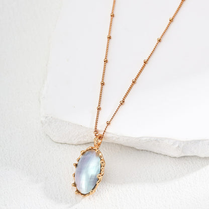 Shell Inlaid Pendant Necklace Ⅰ