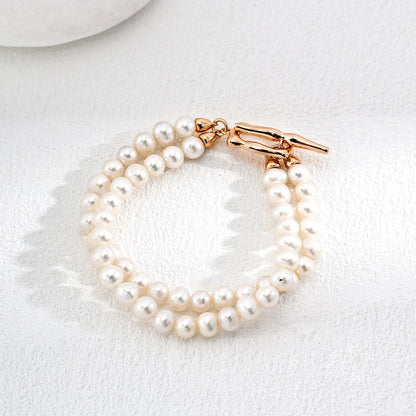 Double Layer Pearl Bracelet