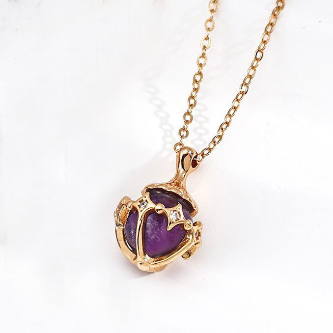 Amethyst＆Pearl Jewelry Set