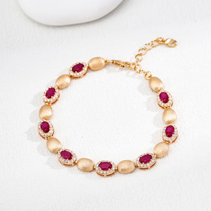 Synthetic Zircon Bracelet