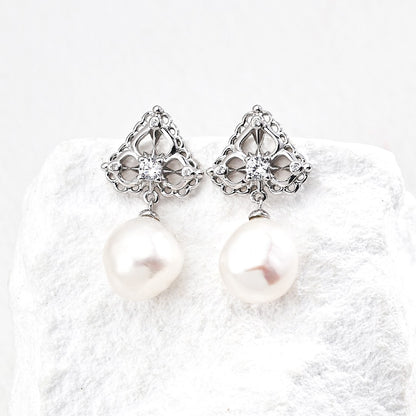 Pearl Pendant Earrings Ⅷ