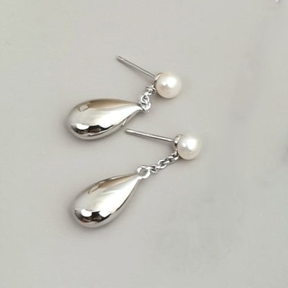 Water Droplet Shaped  Pendant Earrings