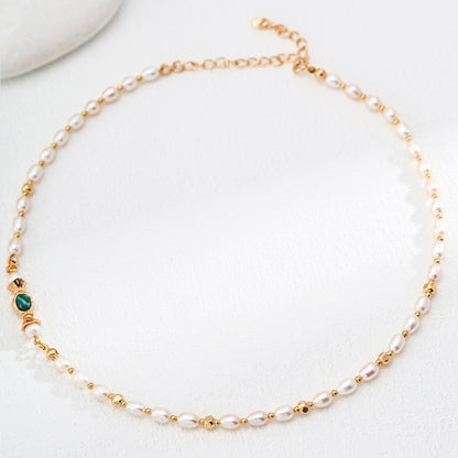 Malachite＆Pearl Jewelry Set Ⅰ