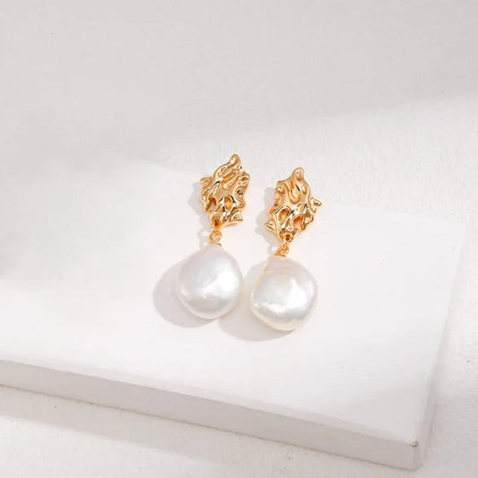 Pearl Pendant Earrings XIV