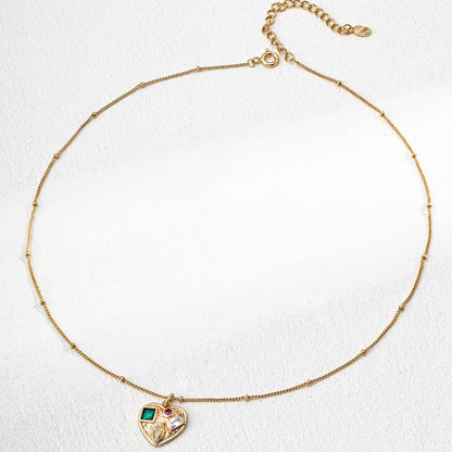 Heart Shaped Pendant  Necklace Ⅳ