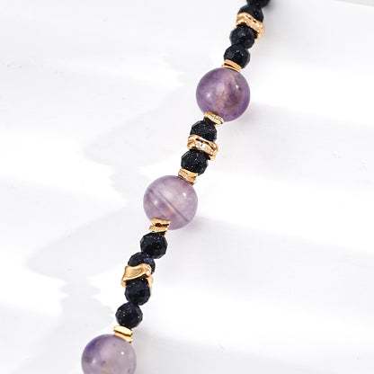 Amethyst＆Blue Cinnabar Bracelet