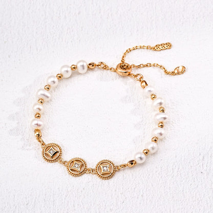 Coin Shaped Accessory Bracelet