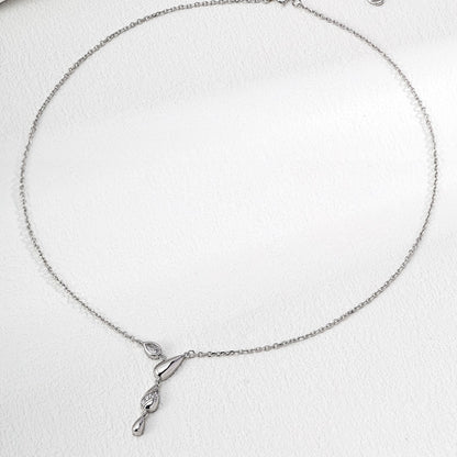 Water Droplet Pendant necklace