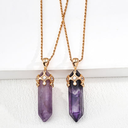 Amethyst Pendant Necklace