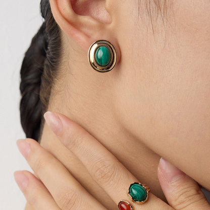 Malachite Earrings Ⅲ