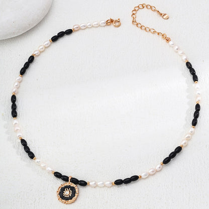 Pearl ＆ Black Agate Jewelry Set