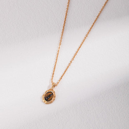 قلادة حجر عين النمر 1