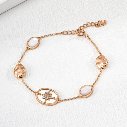 Lapis lazuli/Mother-Of- Pearl Bracelet