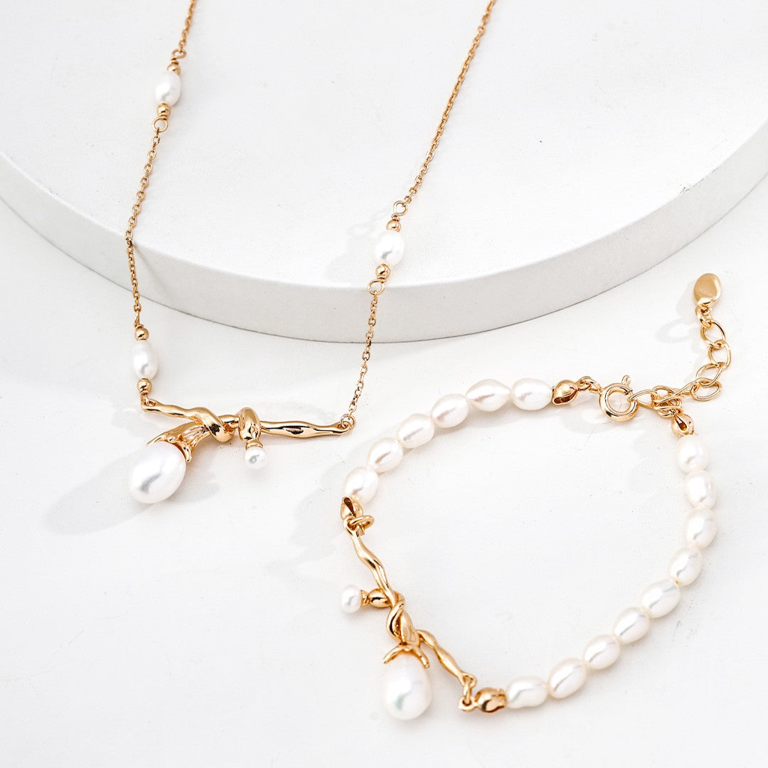 Wrapped Pearl Set