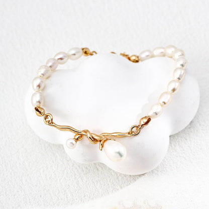 Wrapped Pearl Bracelet
