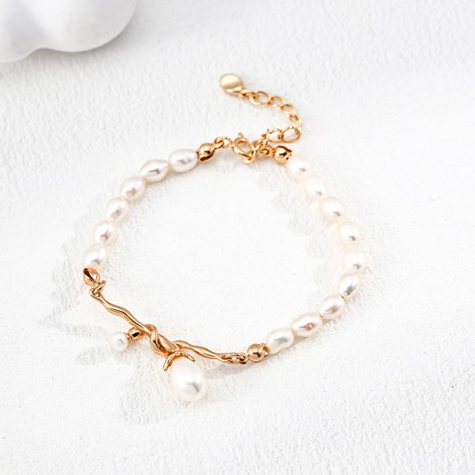 Wrapped Pearl Bracelet