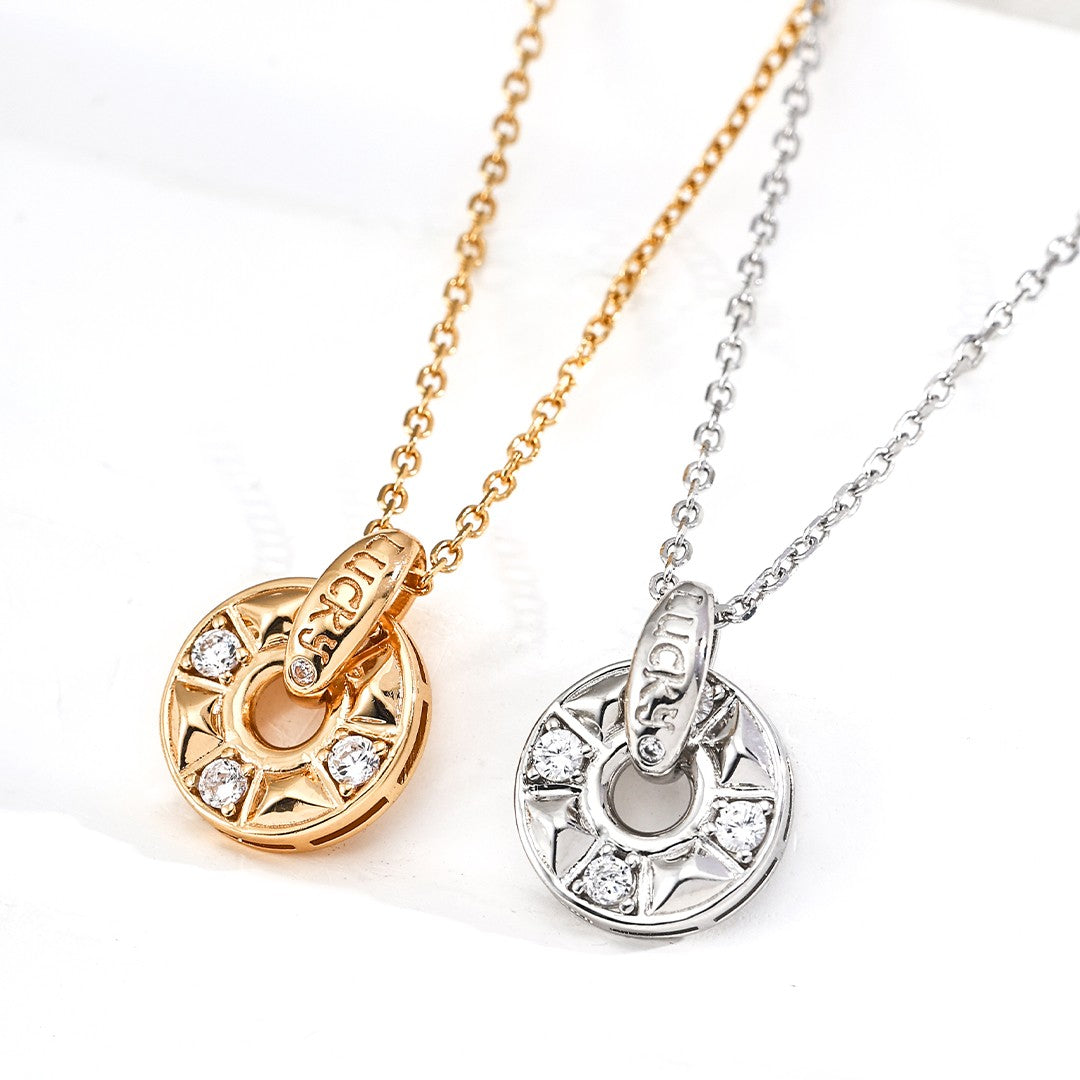 Lucky Wheel Pendant Necklace