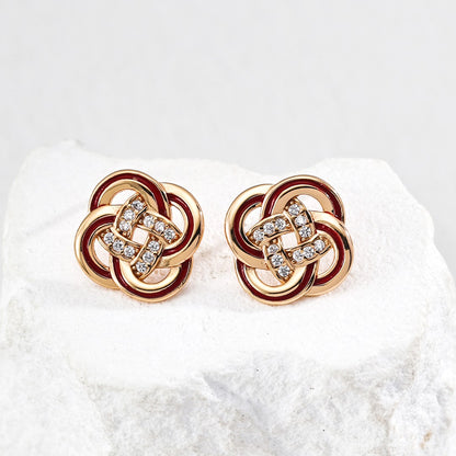 Red Enamel Earrings Ⅳ