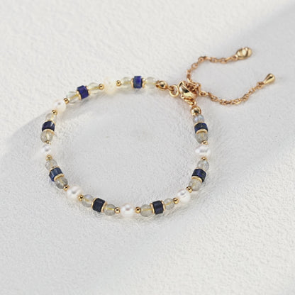 Pearl＆Lapis Lazuli Bracelet Ⅰ