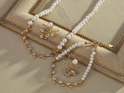 Pearl＆Zircon Jewelry Set