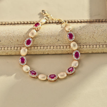 Synthetic Zircon Bracelet