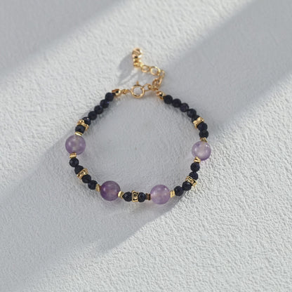 Amethyst＆Blue Cinnabar Bracelet