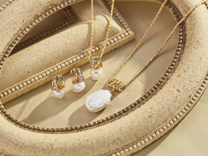 Pearl＆Zircon Jewelry set Ⅰ