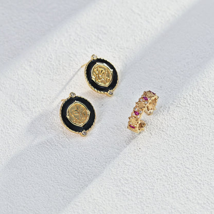 Engraved Zircon Ring Ⅲ