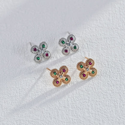 Multicolor Zircon Earrings